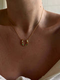 Lucky Horseshoe Pendant Necklace [RVBB2QR8]