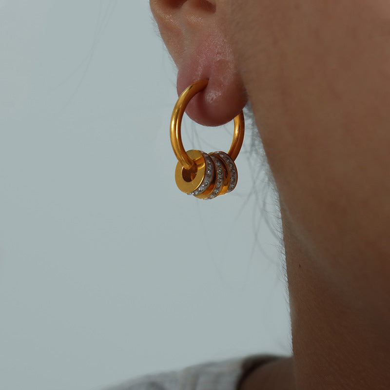 Lumen Pave Circle Hoop Earrings [FEKRGQ4D]