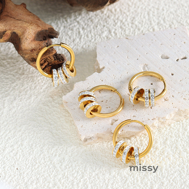 Lumen Pave Circle Hoop Earrings [FEKRGQ4D]