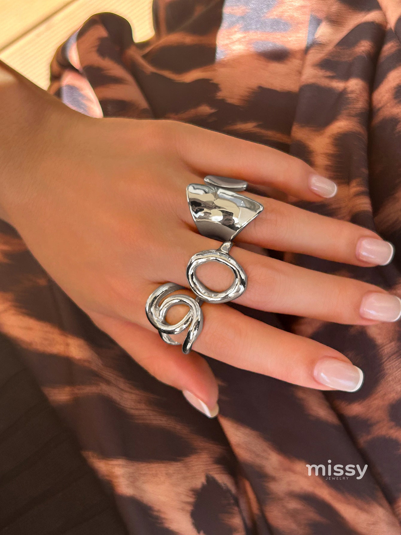 Lynn Geometric Ring Set [W1RYLLI5]