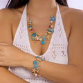Mabel Coral Shell Pearl Set [F3532BT9]