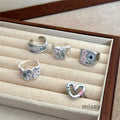 Madison Enamel Butterfly Ring [B1QO396E]