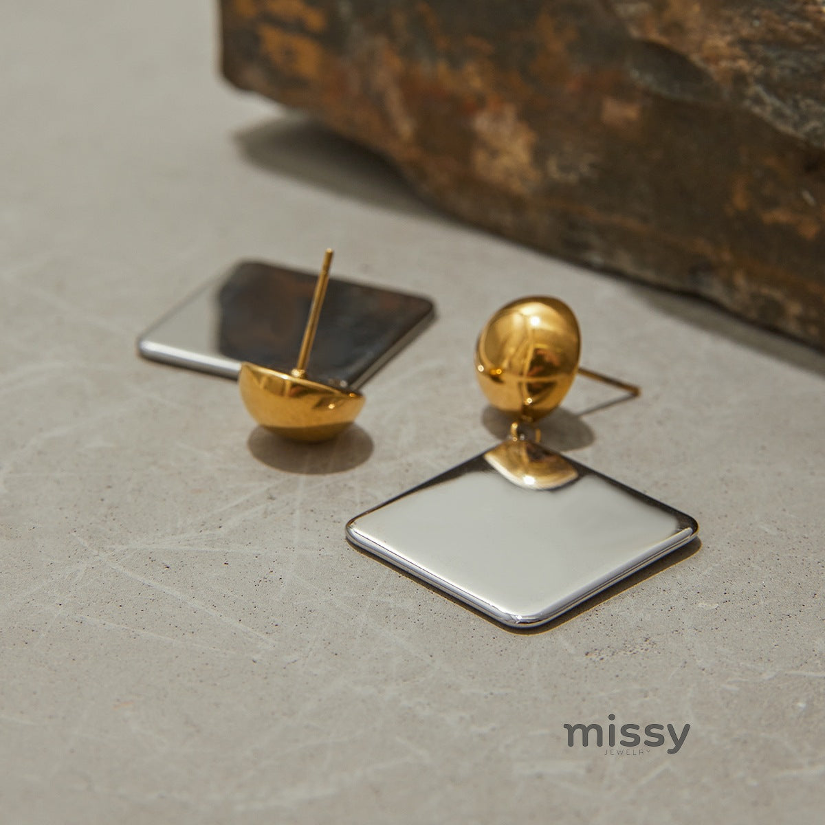 Maeleigh Geometric Color-Block Earrings [OHP4M8V4]
