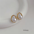 Mairead Irregular Baroque Pearl Earrings [Z9JDRZUJ]