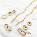 Makayla Gold Charm Jewelry [X5F5DTY7]