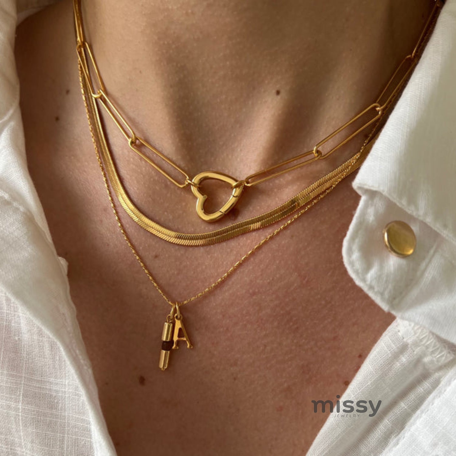 Makayla Gold Charm Jewelry [IG8HHKEK]