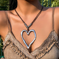 Malea Pointed Heart Wax Necklace