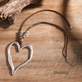 Malea Pointed Heart Wax Necklace
