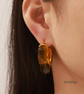 Malka Sculptural Resin Earrings [IX9W2VHU]