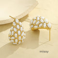 Mariamawit Waterdrop Pearl Earrings [2AIEBA19]