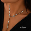 Maribel Cross Tassel Necklace