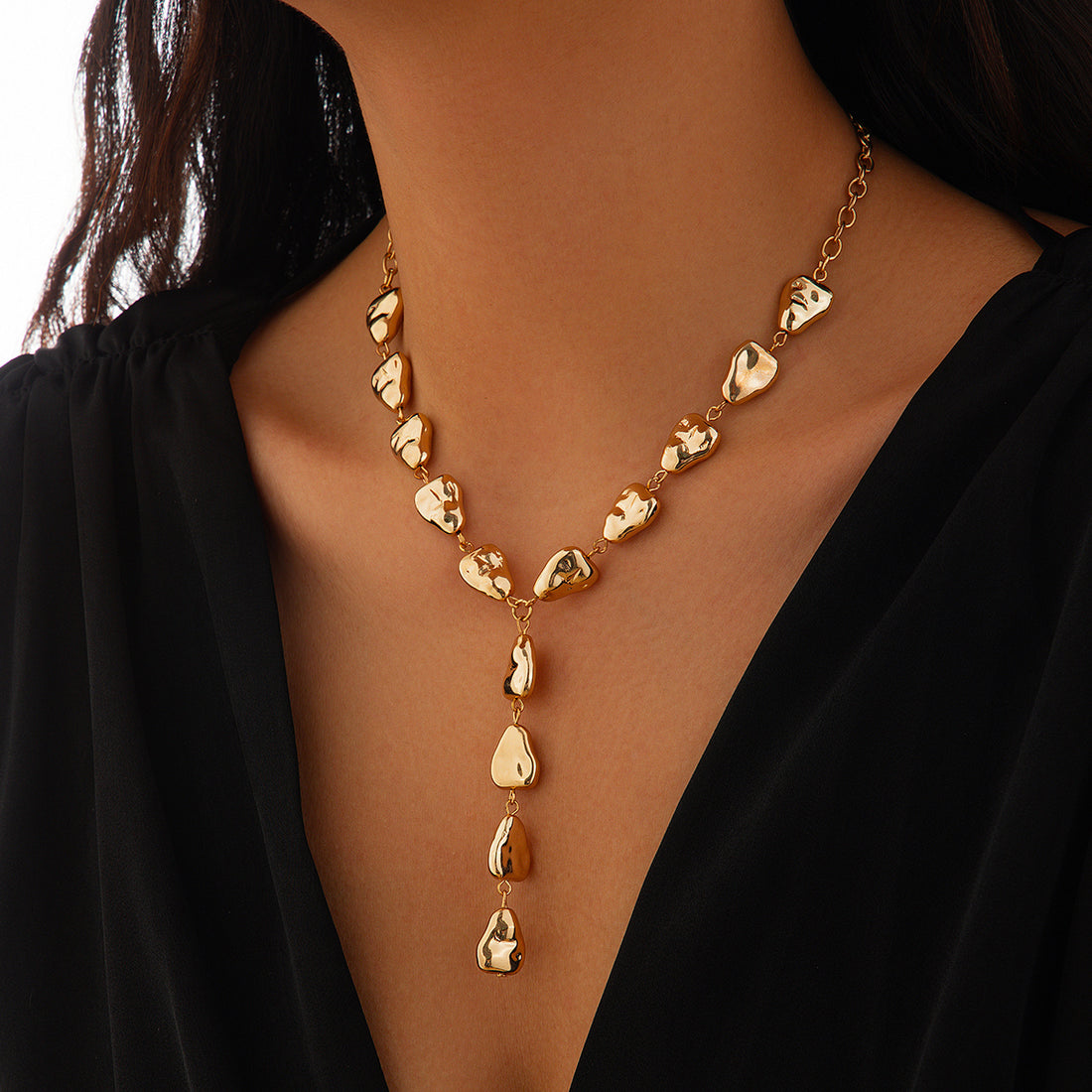 Maribel Cross Tassel Necklace