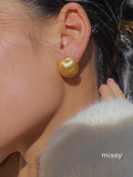 Marlyn Brushed Round Earrings [WQ5EUORQ]
