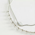 Marquise Zirconia Layered Necklace [8HHNLBSZ]