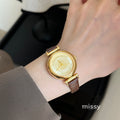 Marta Mid-Century Round Watch [UVYIJKQQ]