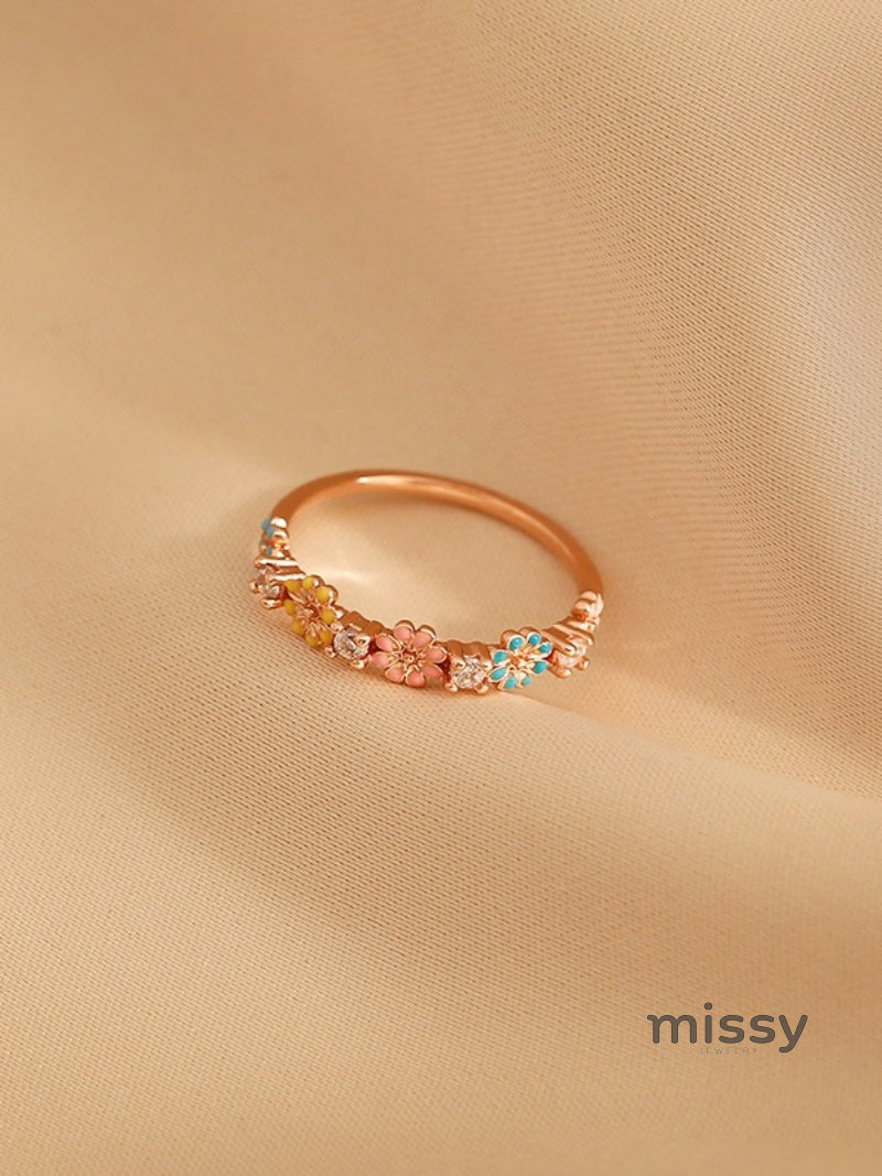 Maryama 18K Gold Floral Ring