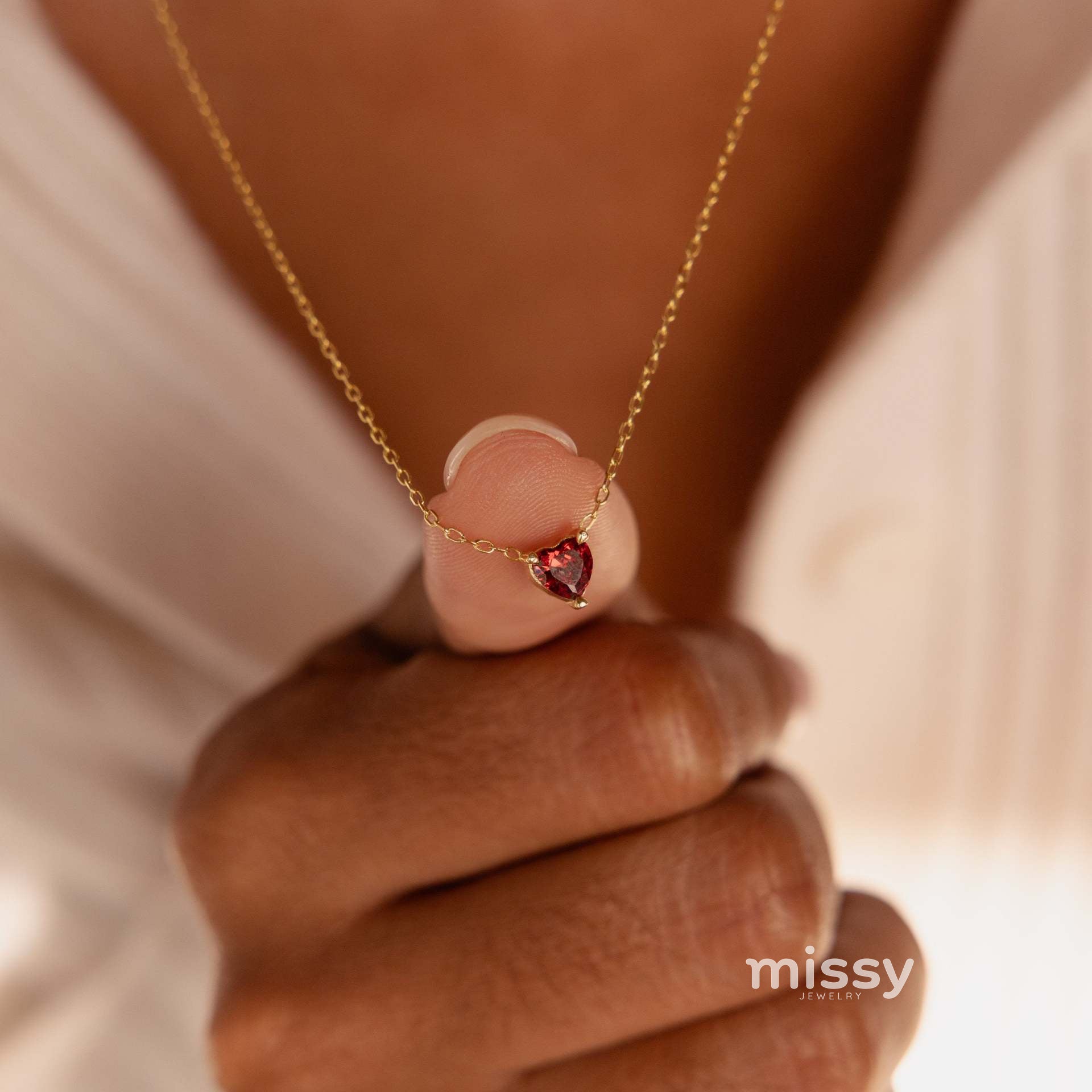 Maryella Birthstone Love Necklace [ZL3QHHFP]