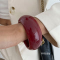 Maryn Asymmetrical Smudged Resin Bangle [R9JKTHLB]