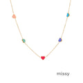 Max Heart Chain Jewelry Set [VLVP369I]