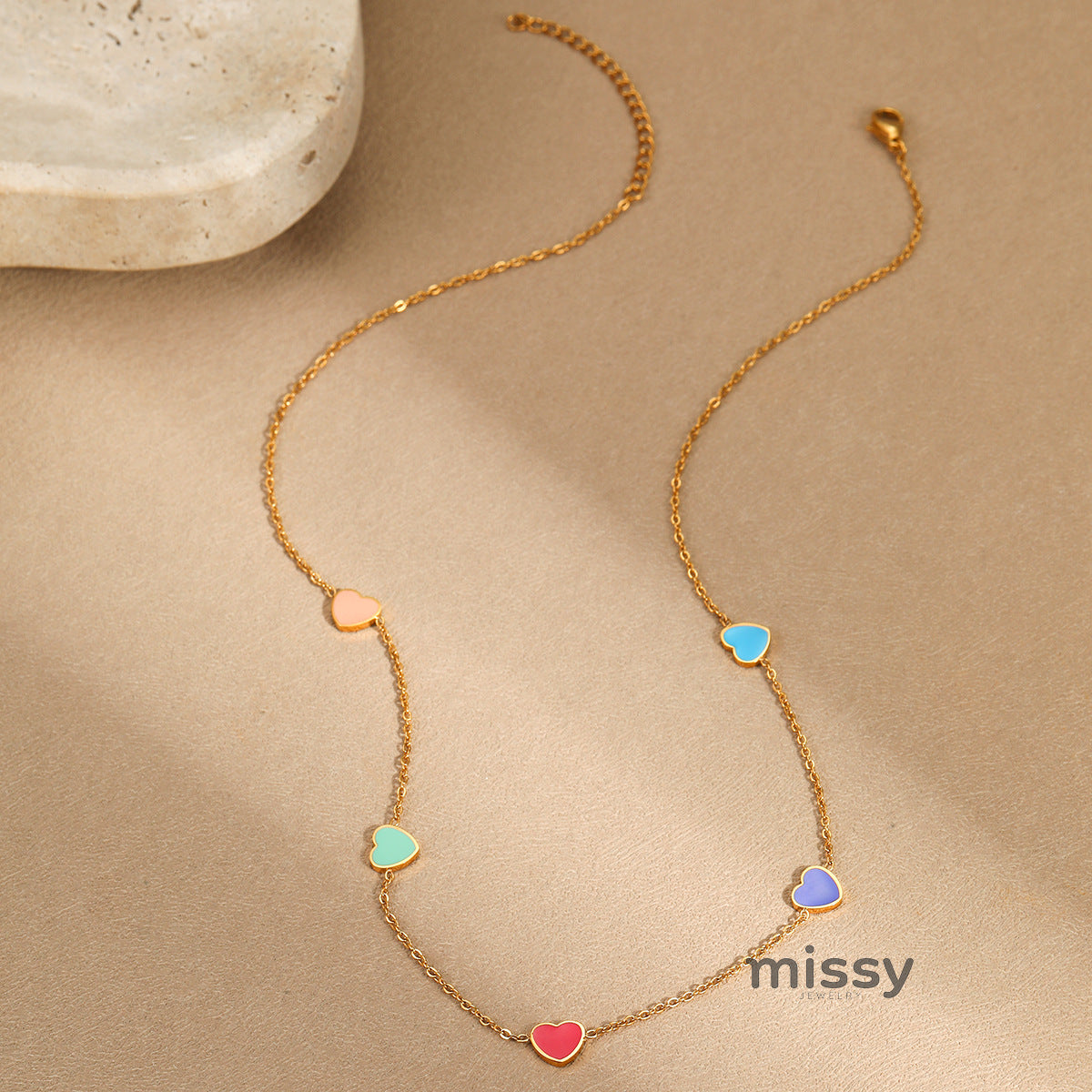 Max Heart Chain Jewelry Set [P5H1Y7T1]