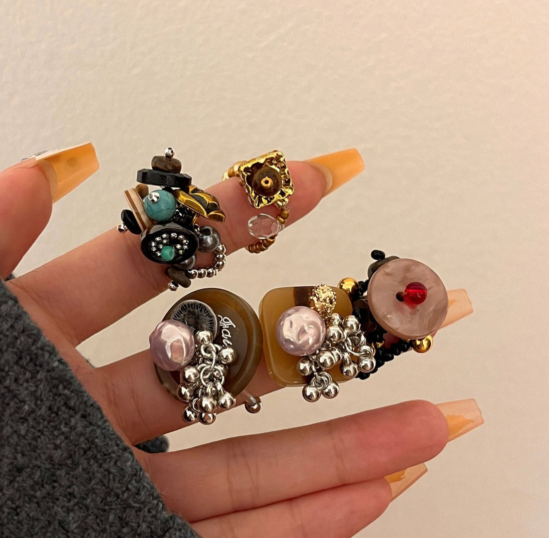 Mayleen Beaded Shell Ring [QZLP5RQ7]