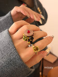 Mayleen Beaded Shell Ring [5SMLA9XF]