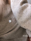 Maysa Vintage Carved Snowflake Necklace
