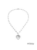 Maysa Vintage Carved Snowflake Necklace