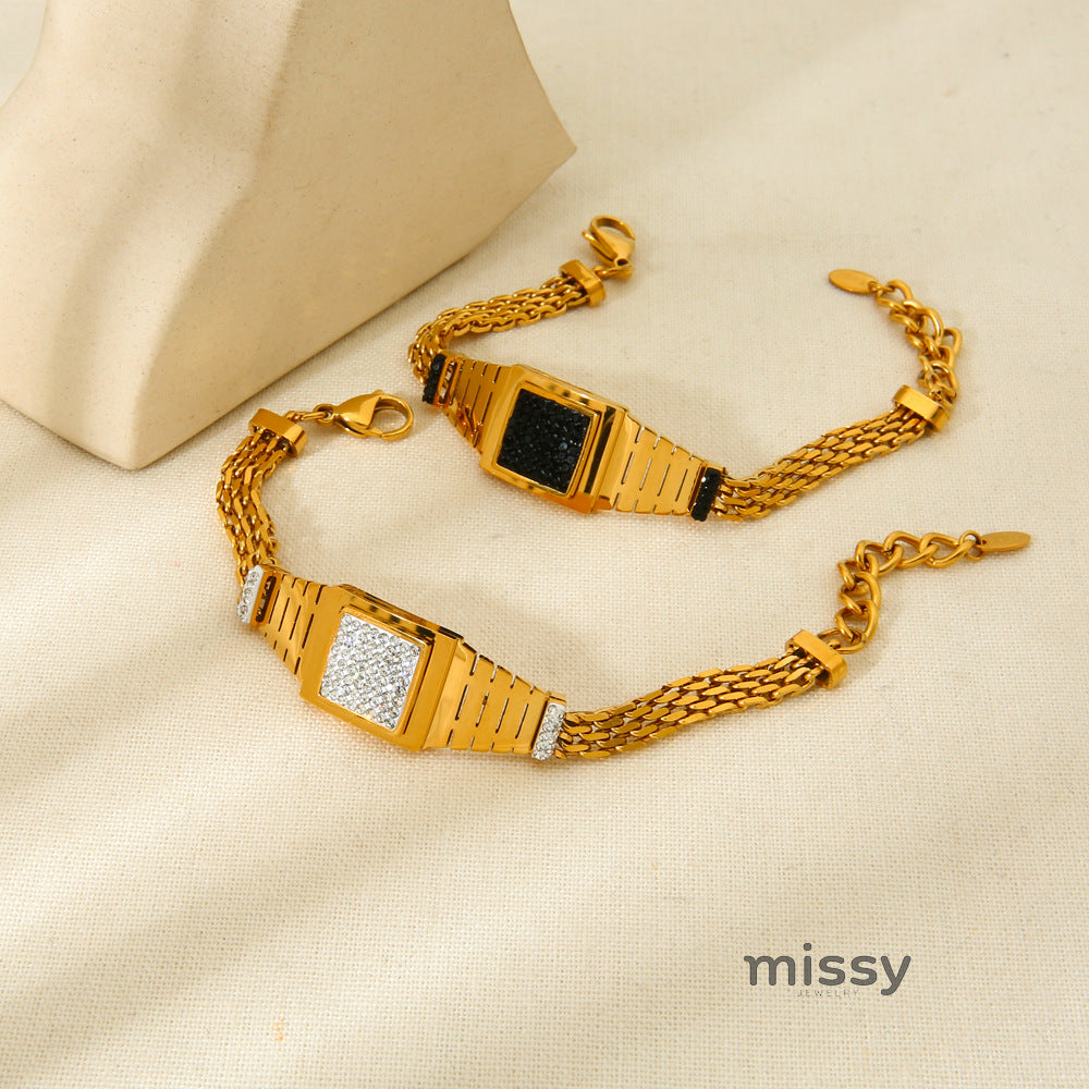 Maysen Diamond Square Bracelet [ADV0P55E]