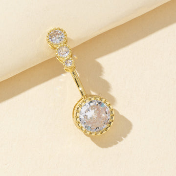Mckinleigh Dazzling Heart Navel Ring [Q5918UEI]
