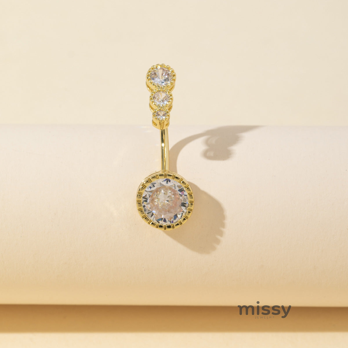 Mckinleigh Dazzling Heart Navel Ring [23CRC3MK]
