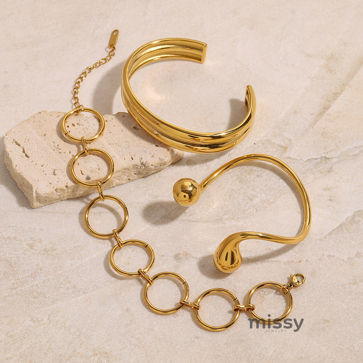 Mckynzie Stainless Steel Cuff Bracelet [08C18YP6]