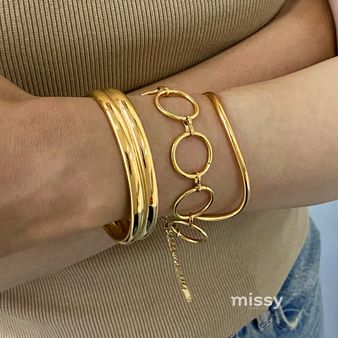 Mckynzie Stainless Steel Cuff Bracelet [GFUAPET1]