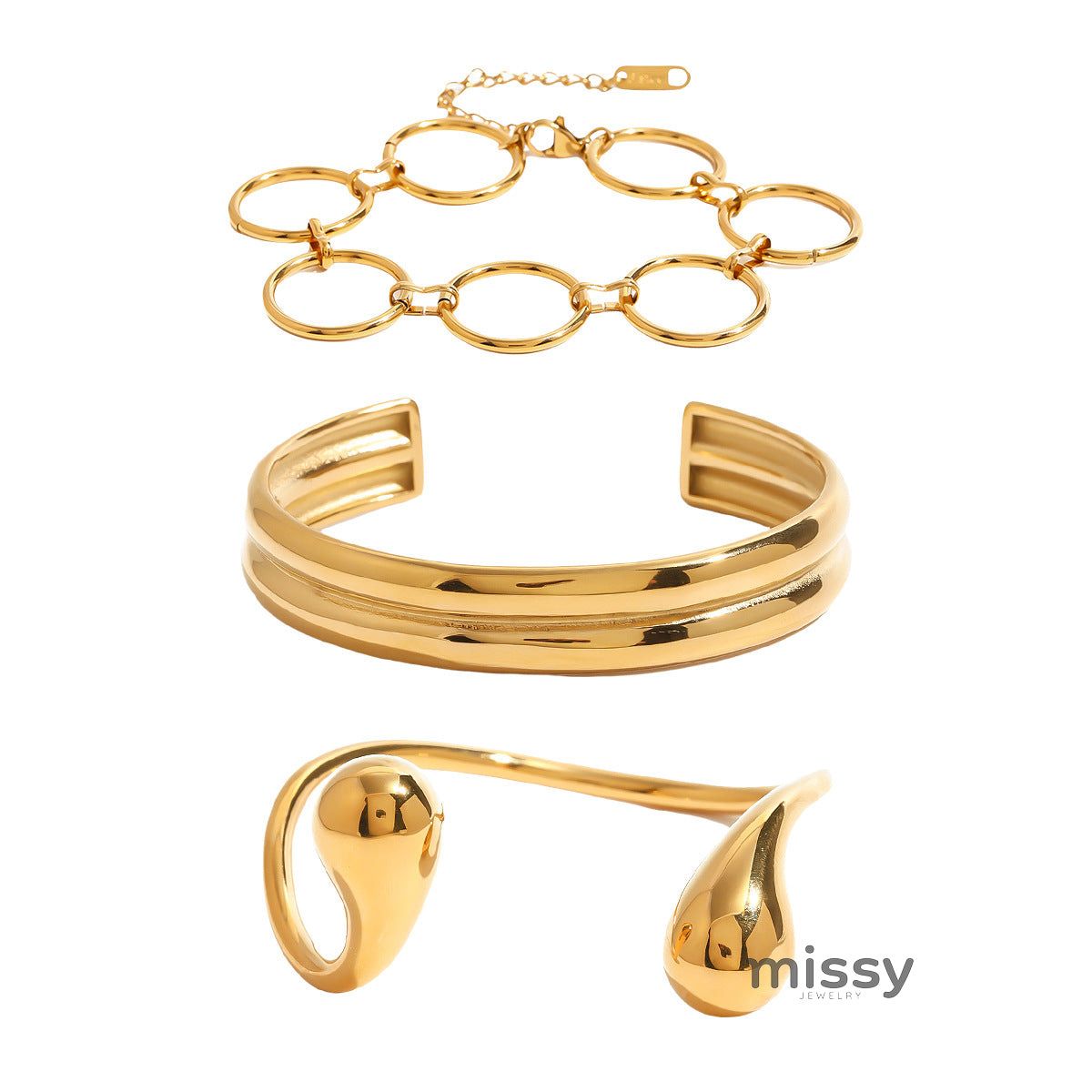 Mckynzie Stainless Steel Cuff Bracelet [CKTUVRIH]