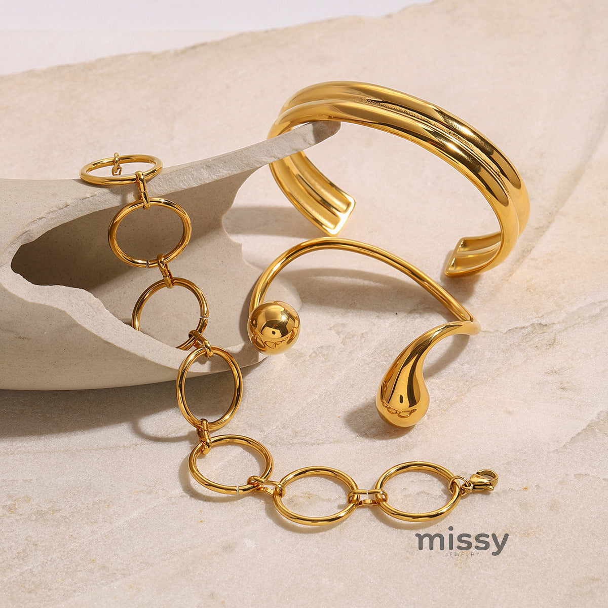 Mckynzie Stainless Steel Cuff Bracelet [GYVJPGM1]