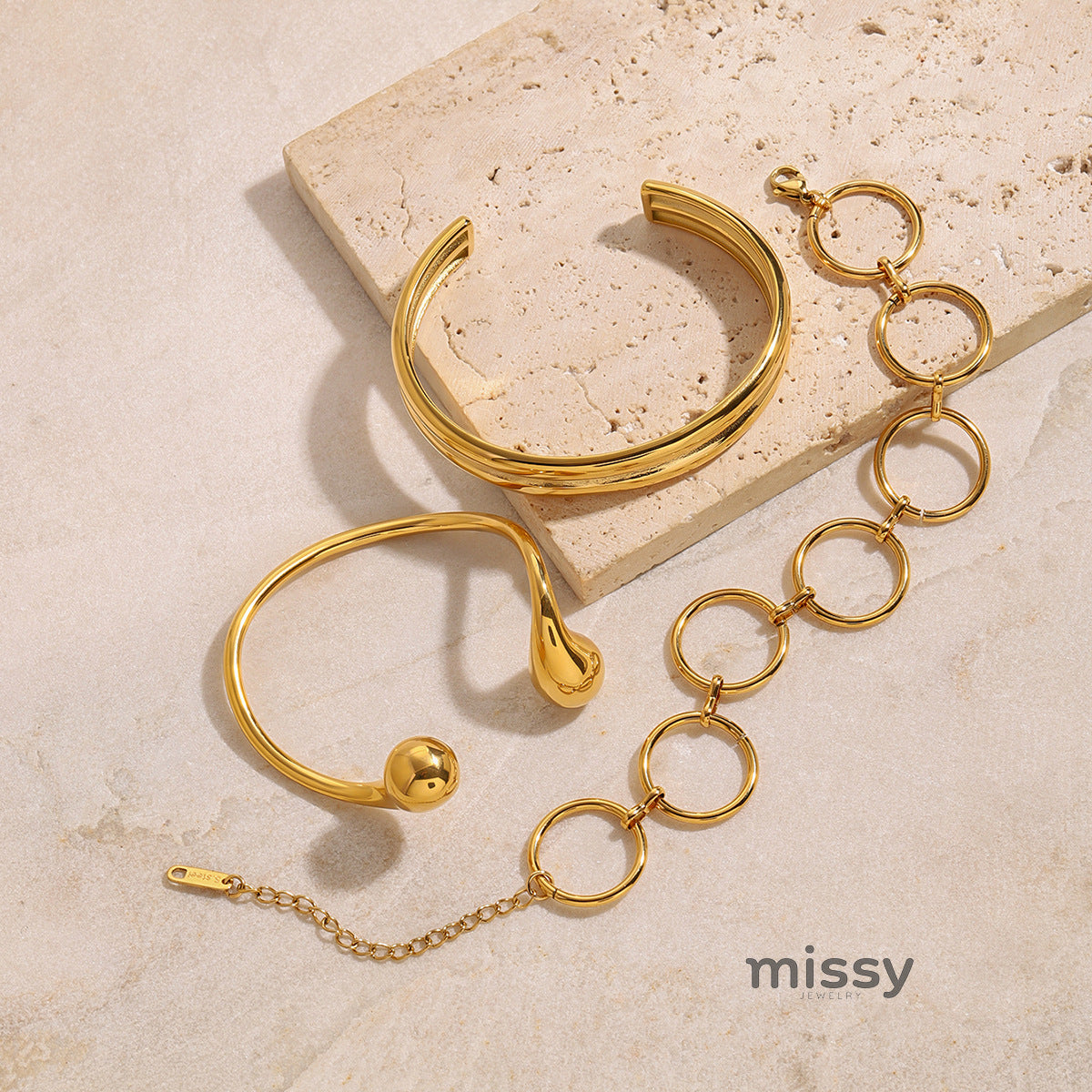 Mckynzie Stainless Steel Cuff Bracelet [B055CB6G]