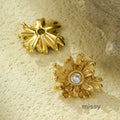 Meghan Asymmetrical Petal Earrings [E1MEXIXI]