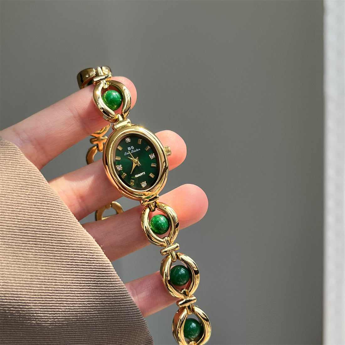 Melina Oval Pearl Bracelet Watch [IGRKP0K6]
