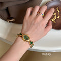 Melina Oval Pearl Bracelet Watch [AFFPXELB]