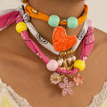Mercedes Silk Heart Choker [76WASLSQ]
