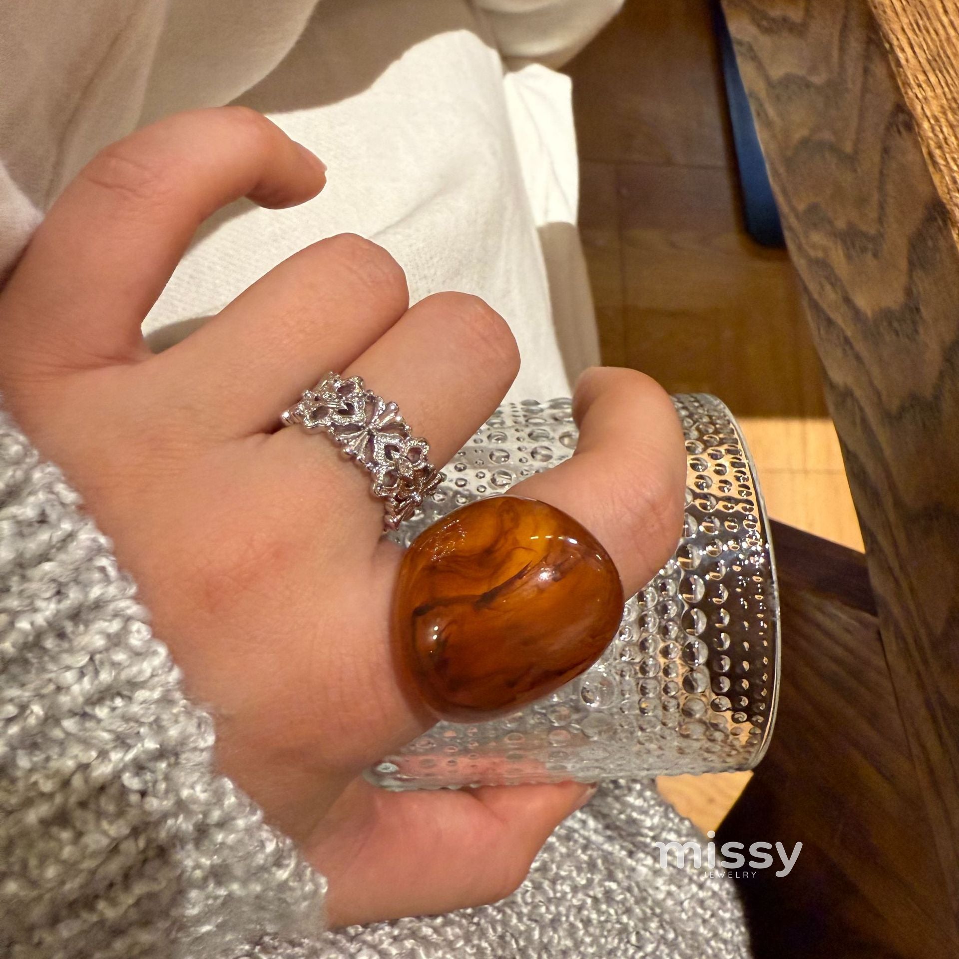 Mercy Zircon Lace Ring [GOZR20IY]