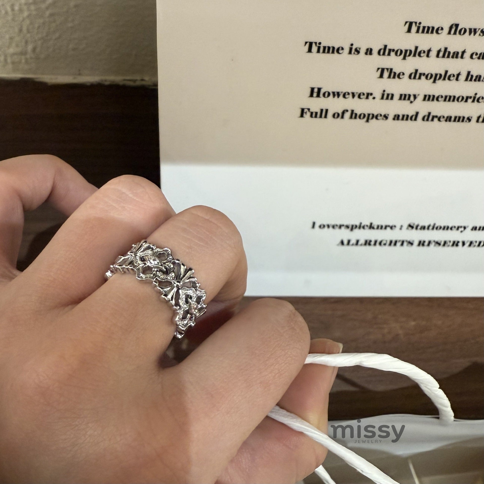 Mercy Zircon Lace Ring [JV6IKRWZ]