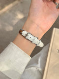 Metal and Leather Apple Watch Band [USV8X5K2]
