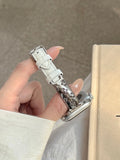 Metal and Leather Apple Watch Band [2HGKHD8J]