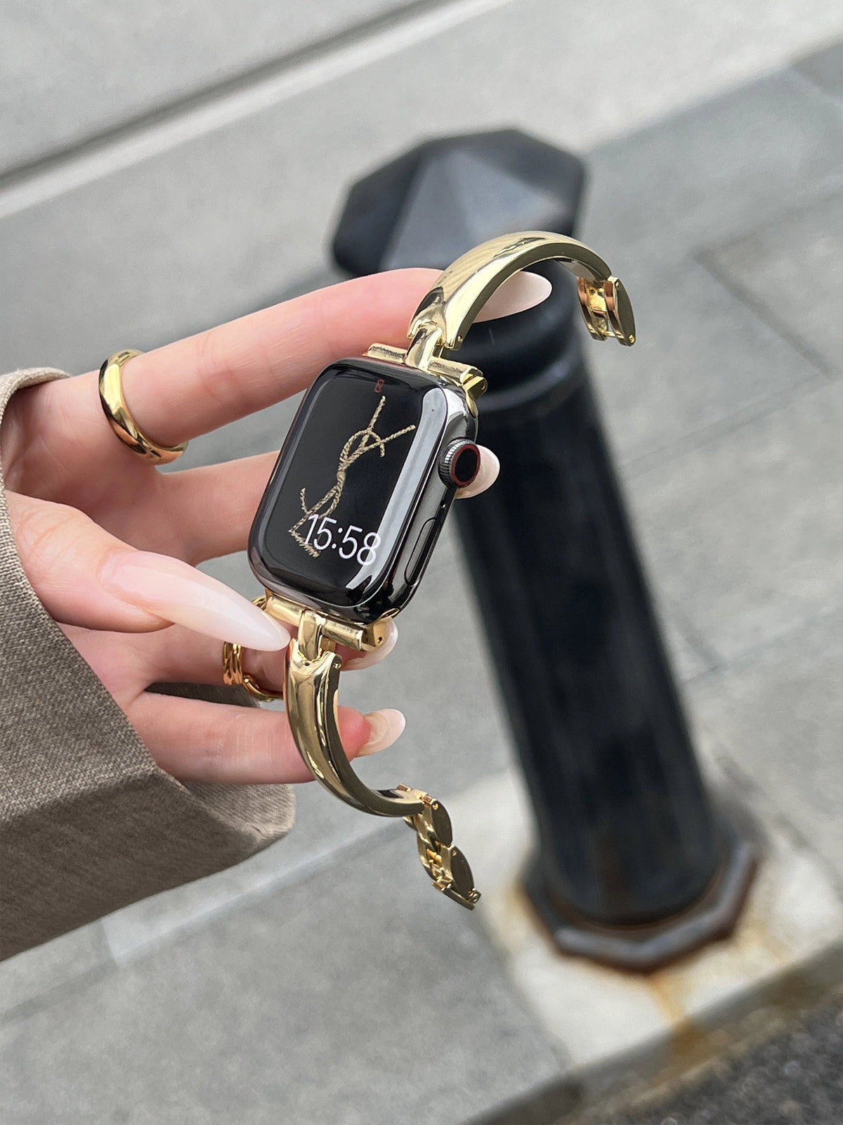 Metal Chain Apple Watch Band [P7C8OKC2]