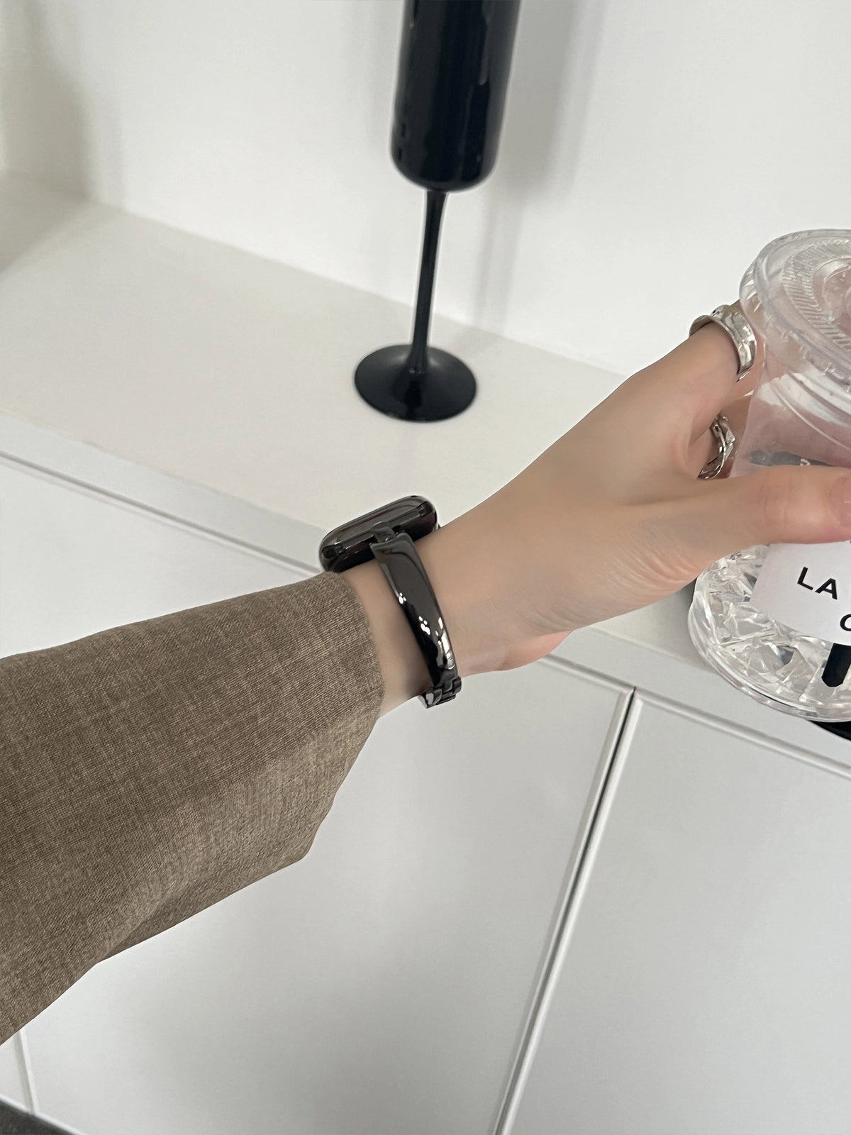 Metal Chain Apple Watch Band [OFBABRNG]