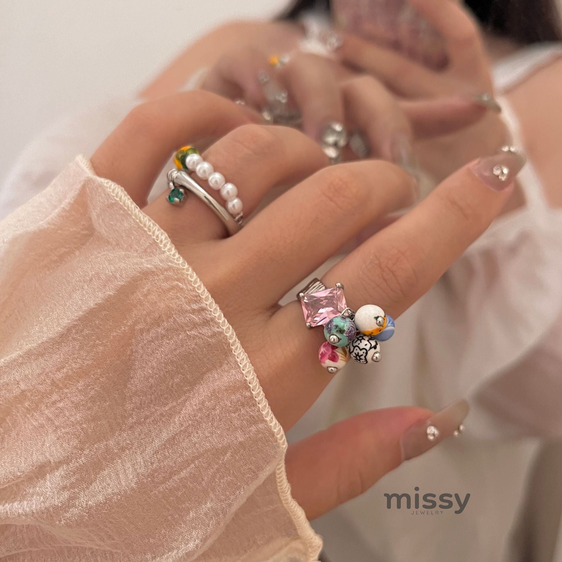 Milo Vintage Pearl Open Ring [BP952AXQ]
