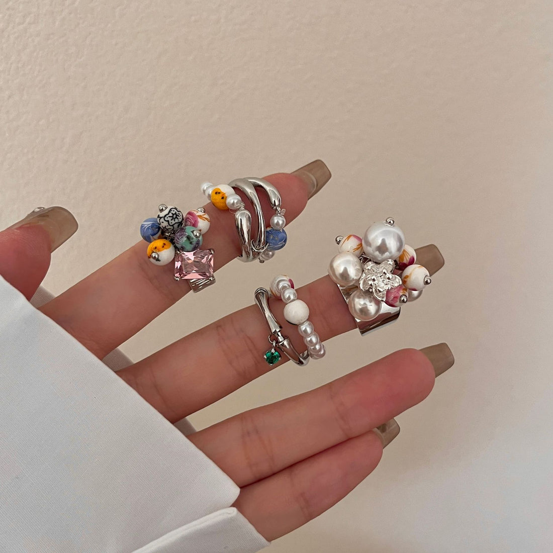 Milo Vintage Pearl Open Ring [J1PF4K5G]