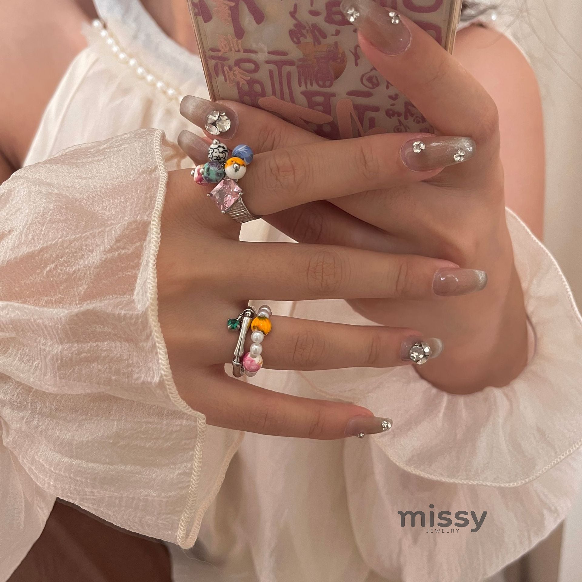 Milo Vintage Pearl Open Ring [IKALTWRL]
