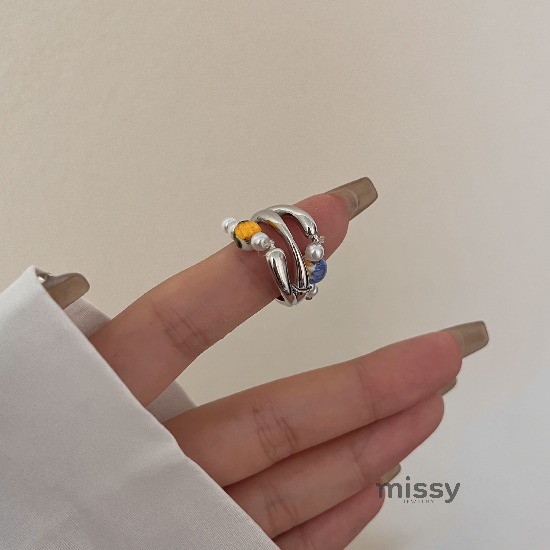 Milo Vintage Pearl Open Ring [IA2RBWOZ]